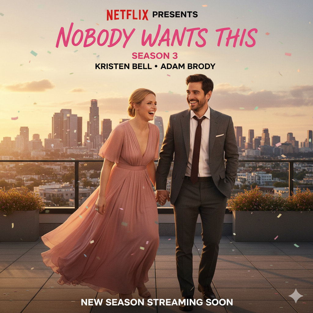 Nobody Wants This Season 3: Netflix Renews Kristen Bell & Adam Brody Rom-Com